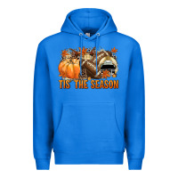 True Royal Tis' the season Football and light yellow helmet Premium Hoodie - NancyCooperArtShop