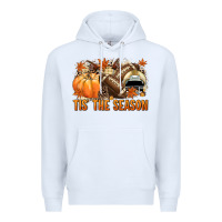 White Tis' the season Football and light yellow helmet Premium Hoodie - NancyCooperArtShop