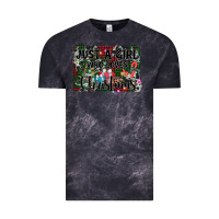 Cloud Black just a girl who loves christmas Vintage Tee - AdoDesignShop