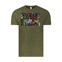 Vintage Olive just a girl who loves christmas Vintage Tee - AdoDesignShop