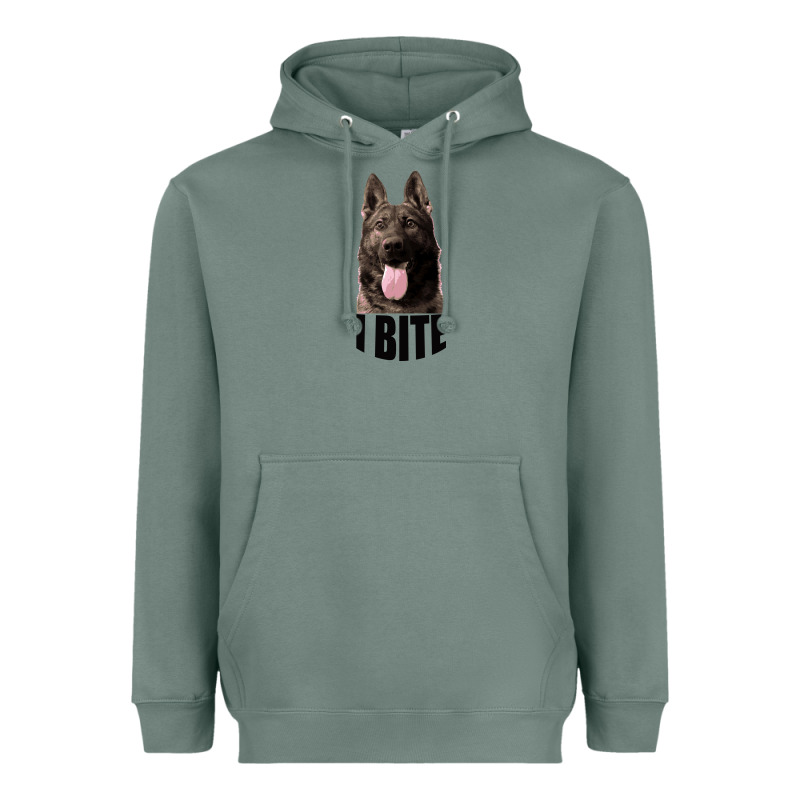 I Bite Heavyweight Hoodie by Bettercallsaul | Teevron