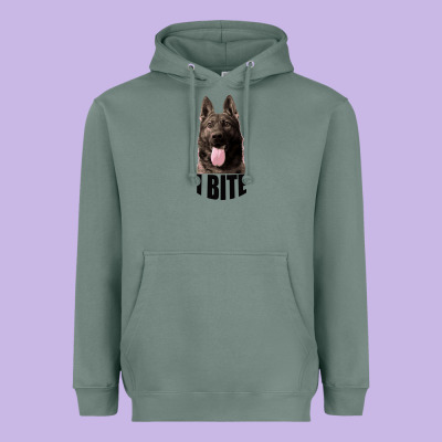 I Bite Heavyweight Hoodie Designed By Bettercallsaul