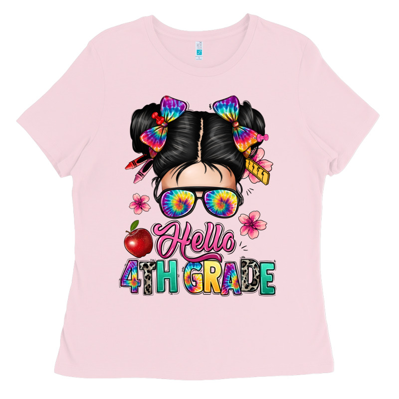 Hello Fourth Grade Ladies Tee by texasbilliewilder | Teevron