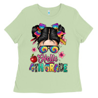 Matcha hello fourth grade Ladies Tee - texasbilliewilder