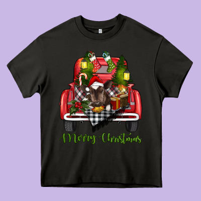 Merry Christmas Truck Heavy Core Tee Designed By Ranaportraitstore