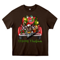 Chocolate Brown merry christmas truck Heavy Core Tee - RanaPortraitStore