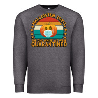 Charcoal Heather Halloween Zozo The One Where We Were Quarantined Premium Sweatshirt - Bettercallsaul