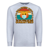 Heather Grey Halloween Zozo The One Where We Were Quarantined Premium Sweatshirt - Bettercallsaul