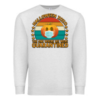 Oatmeal Heather Halloween Zozo The One Where We Were Quarantined Premium Sweatshirt - Bettercallsaul