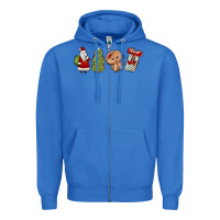 True Royal christmas milk and cookies Zipper Hoodie - MaliasSmallBusiness