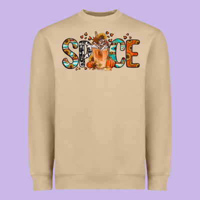 Pumpkin Spice Latte Heavyweight Sweatshirt Designed By Jasminsmagicworld