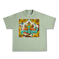 Oil Green grateful cross Urban Heavy Tee - BarkalooDesign