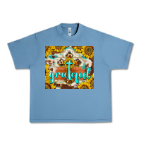 Pebble Blue grateful cross Urban Heavy Tee - BarkalooDesign