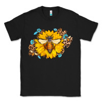Black bee sunflower leopard Classic Tee - Jasminsmagicworld