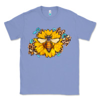 Colony Blue bee sunflower leopard Classic Tee - Jasminsmagicworld