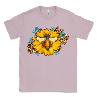 Lilac bee sunflower leopard Classic Tee - Jasminsmagicworld