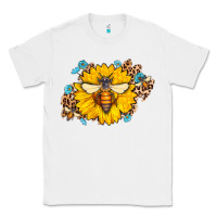 White bee sunflower leopard Classic Tee - Jasminsmagicworld