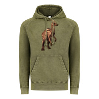 Vintage Olive parasaurolophus Vintage Hoodie - Artiststas