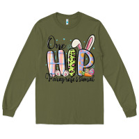 Army Green one hip paraprofessional Long Sleeve Tee - MaliasSmallBusiness