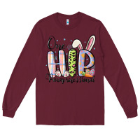 Burgundy one hip paraprofessional Long Sleeve Tee - MaliasSmallBusiness