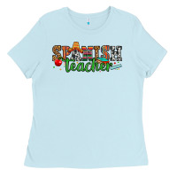 Baby Blue spanish teacher Ladies Tee - Zillion Design Studio
