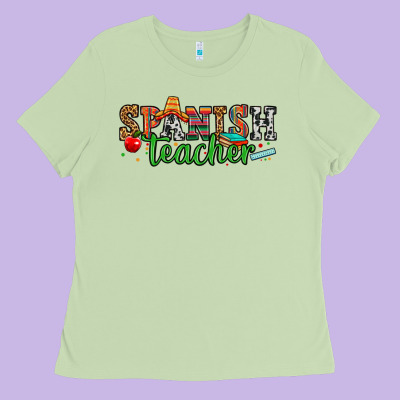 Spanish Teacher Ladies Tee Designed By Zillion Design Studio