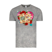 Cloud Rock playing cards roses and pearls Vintage Tee - AdoDesignShop