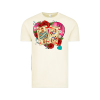 Vintage Arctic playing cards roses and pearls Vintage Tee - AdoDesignShop