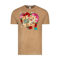 Vintage Camel playing cards roses and pearls Vintage Tee - AdoDesignShop