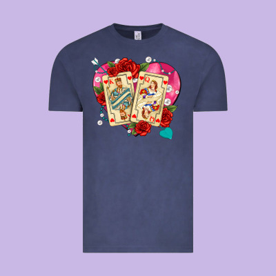 Playing Cards Roses And Pearls Vintage Tee Designed By Adodesignshop
