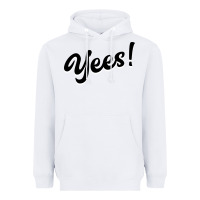 White YEES! Heavyweight Hoodie - Bettercallsaul