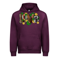Mauve Wine Western love St. Patrick's Day Urban Hoodie - CowGirlArtShop