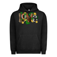 Pigment Black Western love St. Patrick's Day Urban Hoodie - CowGirlArtShop