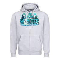 Heather Grey hello winter snowman Zipper Hoodie - MaliasSmallBusiness