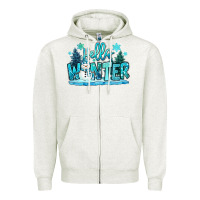 Oatmeal Heather hello winter snowman Zipper Hoodie - MaliasSmallBusiness