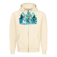 Sandshell hello winter snowman Zipper Hoodie - MaliasSmallBusiness