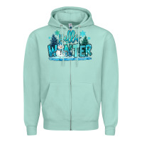 Seafoam hello winter snowman Zipper Hoodie - MaliasSmallBusiness