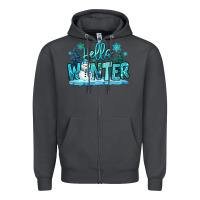 Smoke hello winter snowman Zipper Hoodie - MaliasSmallBusiness