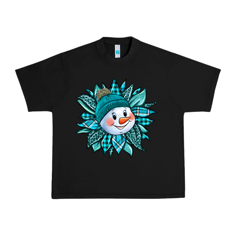 Cute Snowman Winter Sunflower Urban Heavy Tee by Jasminsmagicworld | Teevron