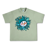 Oil Green cute snowman winter sunflower Urban Heavy Tee - Jasminsmagicworld