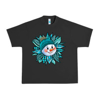 Pigment Black cute snowman winter sunflower Urban Heavy Tee - Jasminsmagicworld