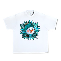 White cute snowman winter sunflower Urban Heavy Tee - Jasminsmagicworld