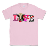 Bubblegum Pink love with holstein cow Classic Tee - AdoDesignShop