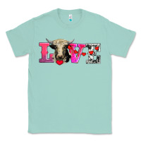 Seafoam love with holstein cow Classic Tee - AdoDesignShop