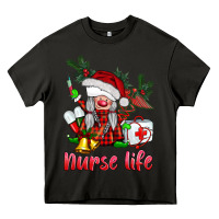 Asphalt christmas nurse life gnome Heavy Core Tee - BarkalooDesign