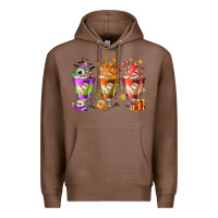 Chestnut Hallothanksmas coffee cups Premium Hoodie - NancyCooperArtShop