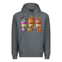 Rock Hallothanksmas coffee cups Premium Hoodie - NancyCooperArtShop