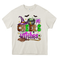 Cream Cheers witches Heavy Core Tee - Zillion Design Studio