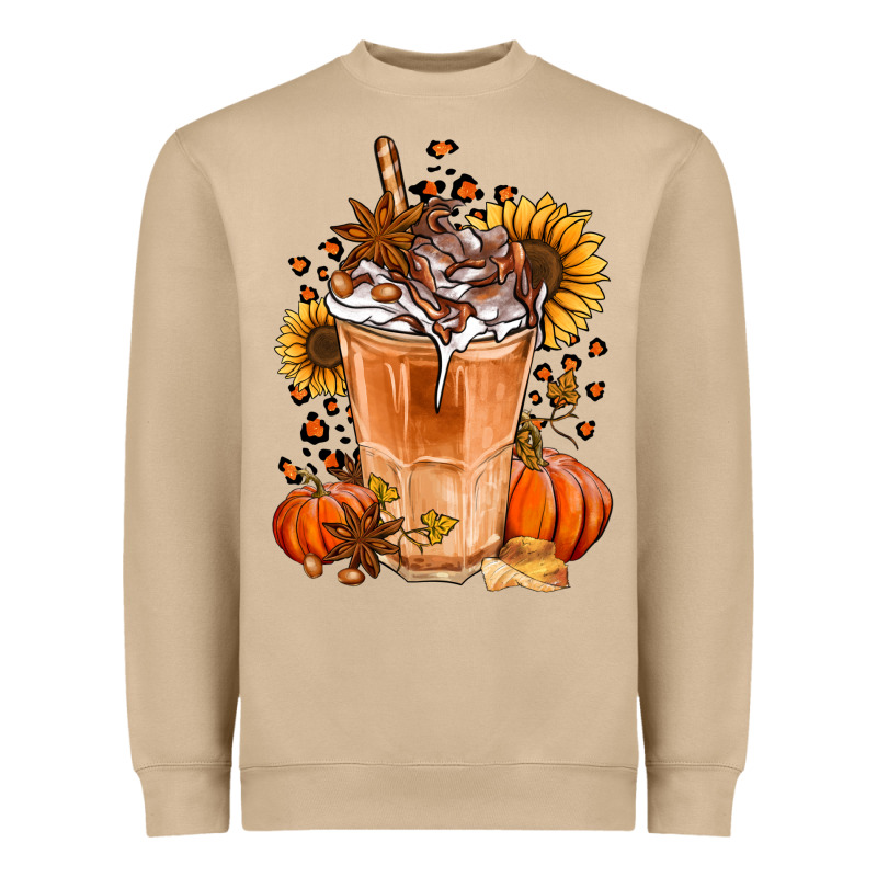 Pumpkin Spice Ice Latte Heavyweight Sweatshirt by Jasminsmagicworld | Teevron
