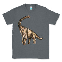 Charcoal Heather Brachiosaurus Classic Tee - LillyAllenDesigns